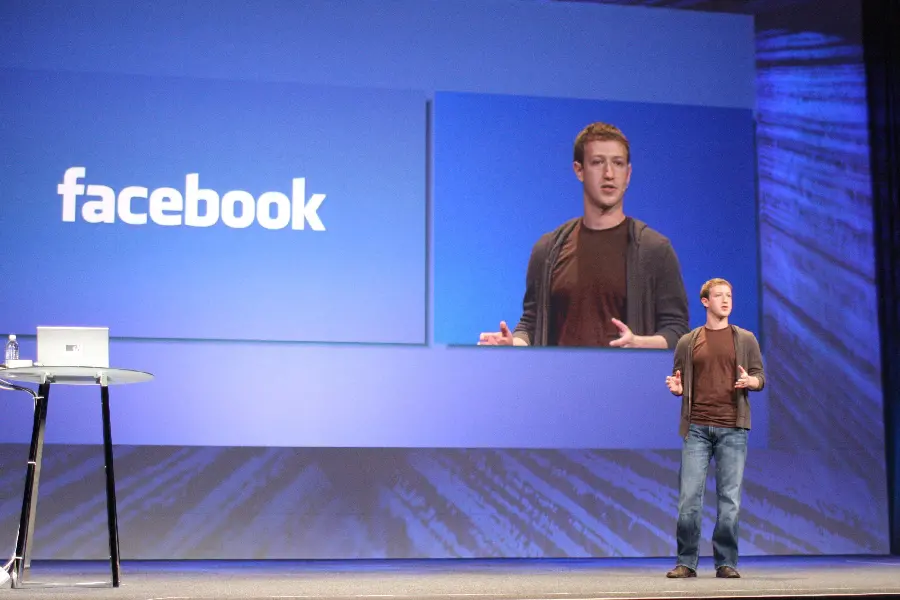 Picture of Mark Zuckerberg, the successful and wealthy CEO of Facebook 