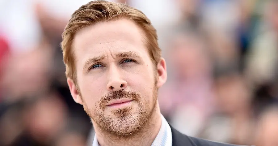 Full-face photo of Ryan Gosling, Canadian actor and producer