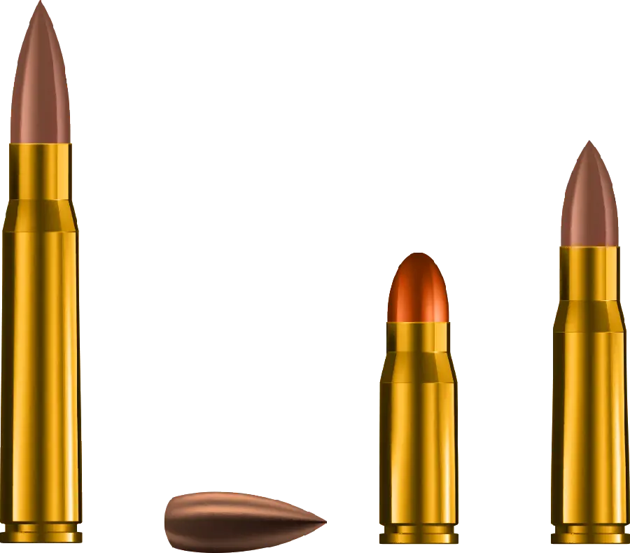 New design of ammunition and bullets made in Iran in PNG format