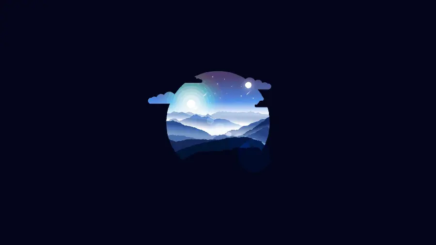 Coding illustration with a beautiful and striking minimalist style