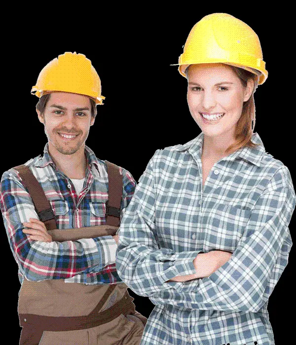 Civil Engineer PNG Photo or Building Male and Female Without Background