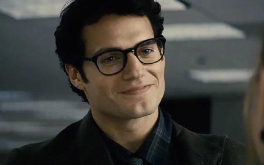 Photo of Henry Cavill with glasses style in a movie sequence