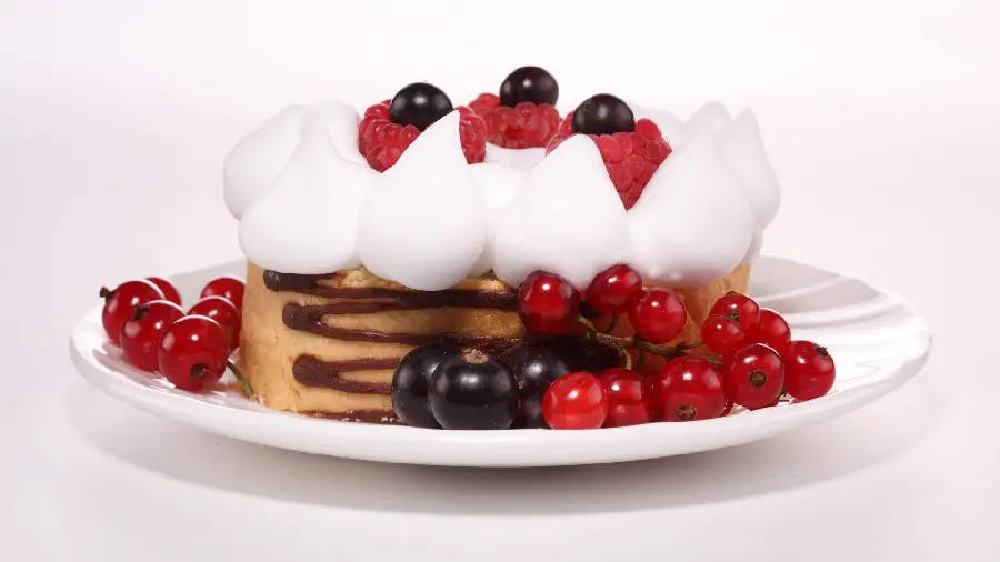 HD background with a delicious design of a sweet dessert designed with summer fruits