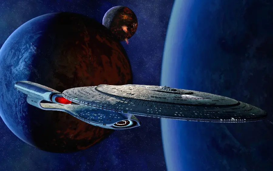Download the background image of the spaceship design suitable for Windows 