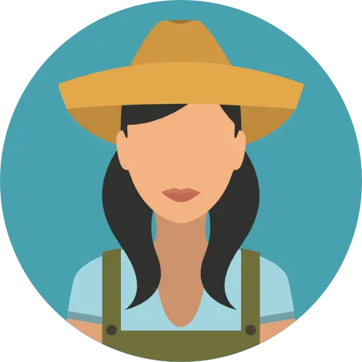 Photo PNG teleported and without background of female farmer