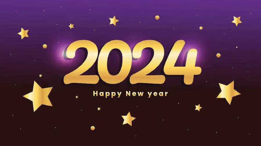 Stylish graphic image for congratulating classmates on the New Year 2024and Christmas 2024 in HD quality 