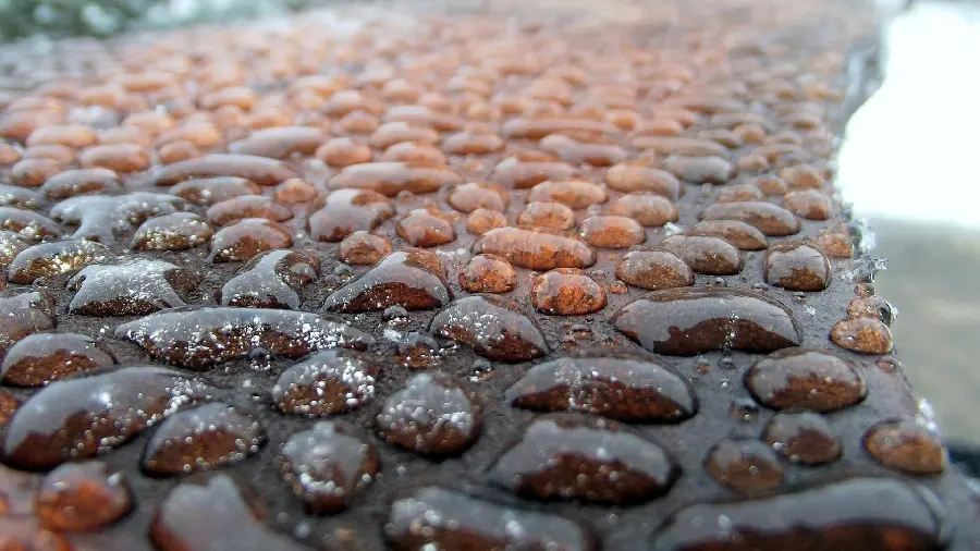 A close-up background of water droplets in an interesting and attractive view