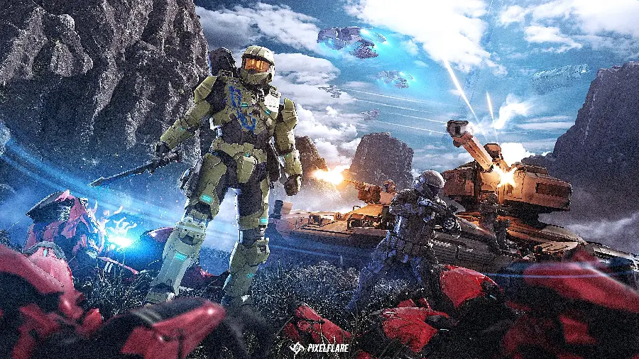 Beautiful Background for Computer Designed by Master Chief