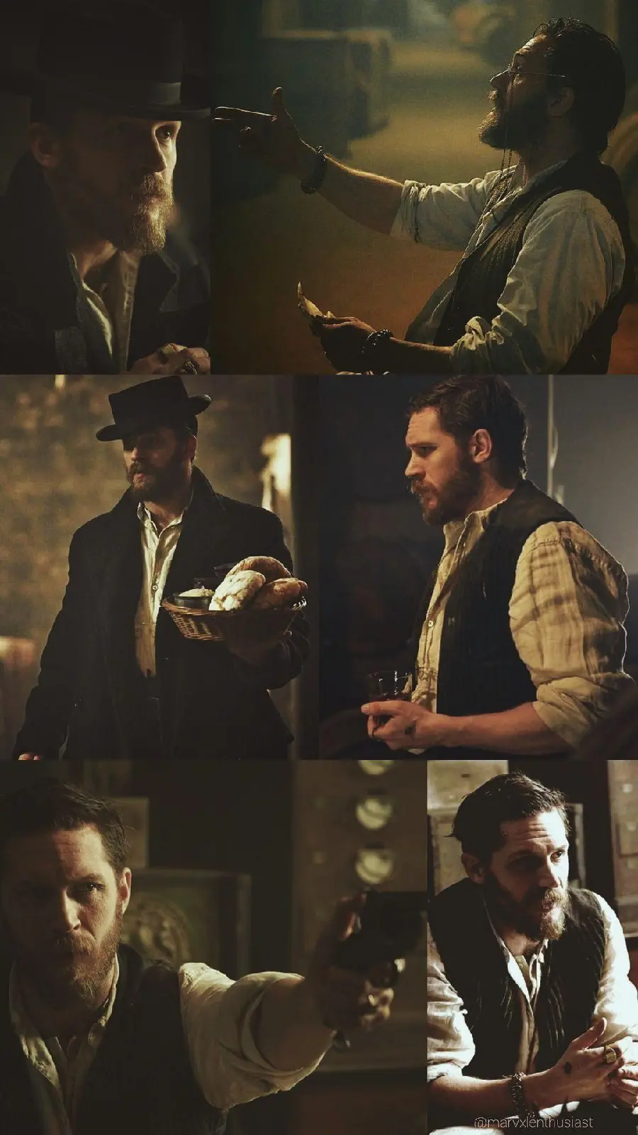A selection of images of Tom Hardy, the 2020 Oscar winner 