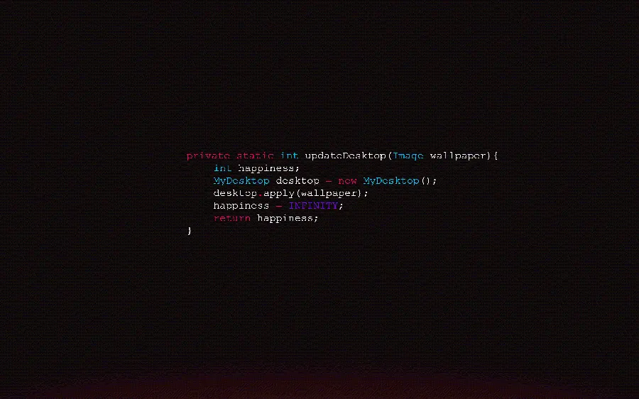 Minimalist Programming Background for Widescreen Monitors