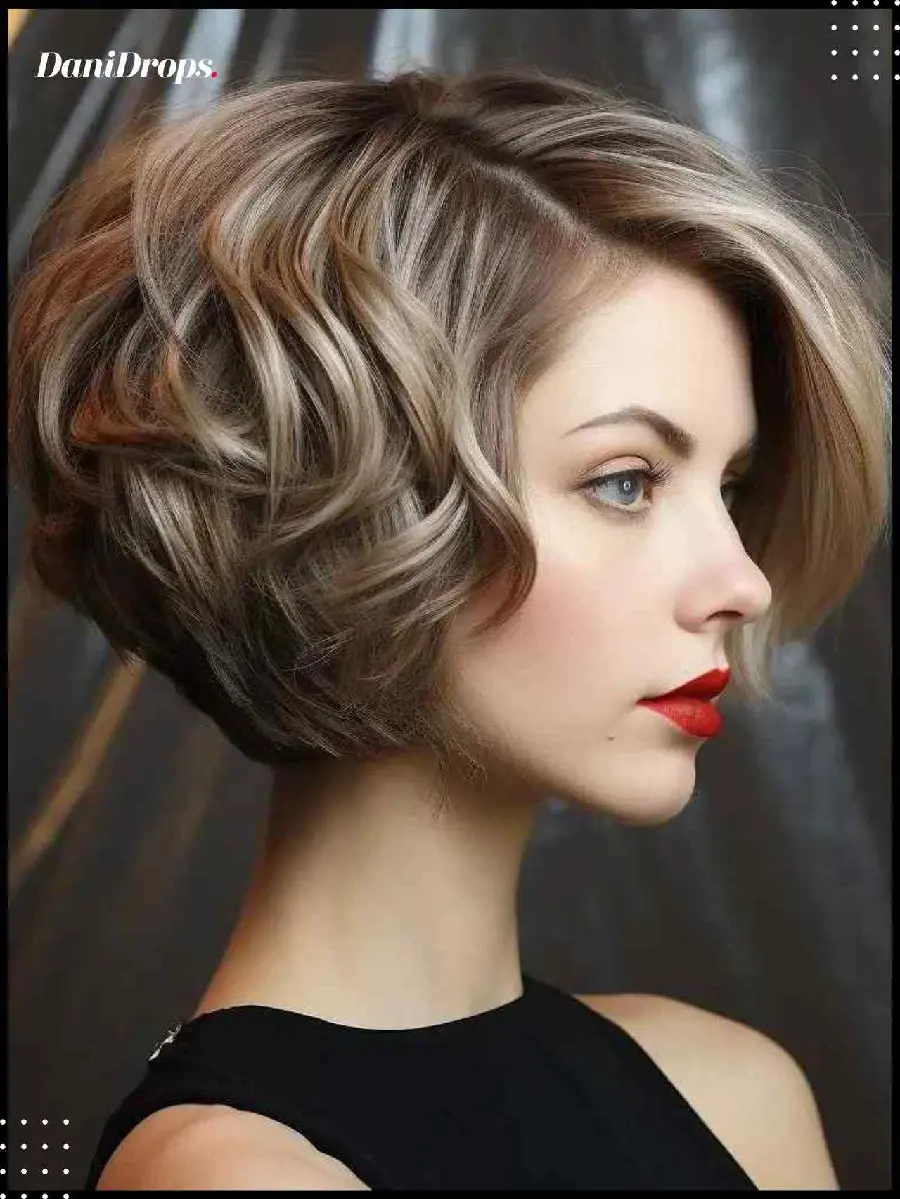 Photo of a women's hairstyle suitable for dyed hair