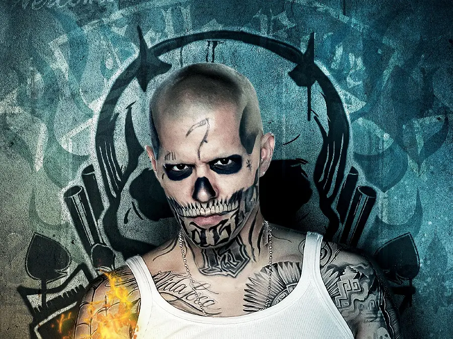 A dumb picture of the best member of the Suicide Squad in the movie Suicide Squad