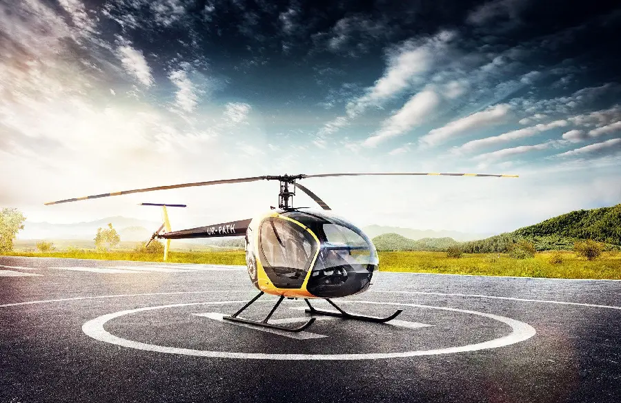 Luxury photo The most luxurious and private helicopter of 2024