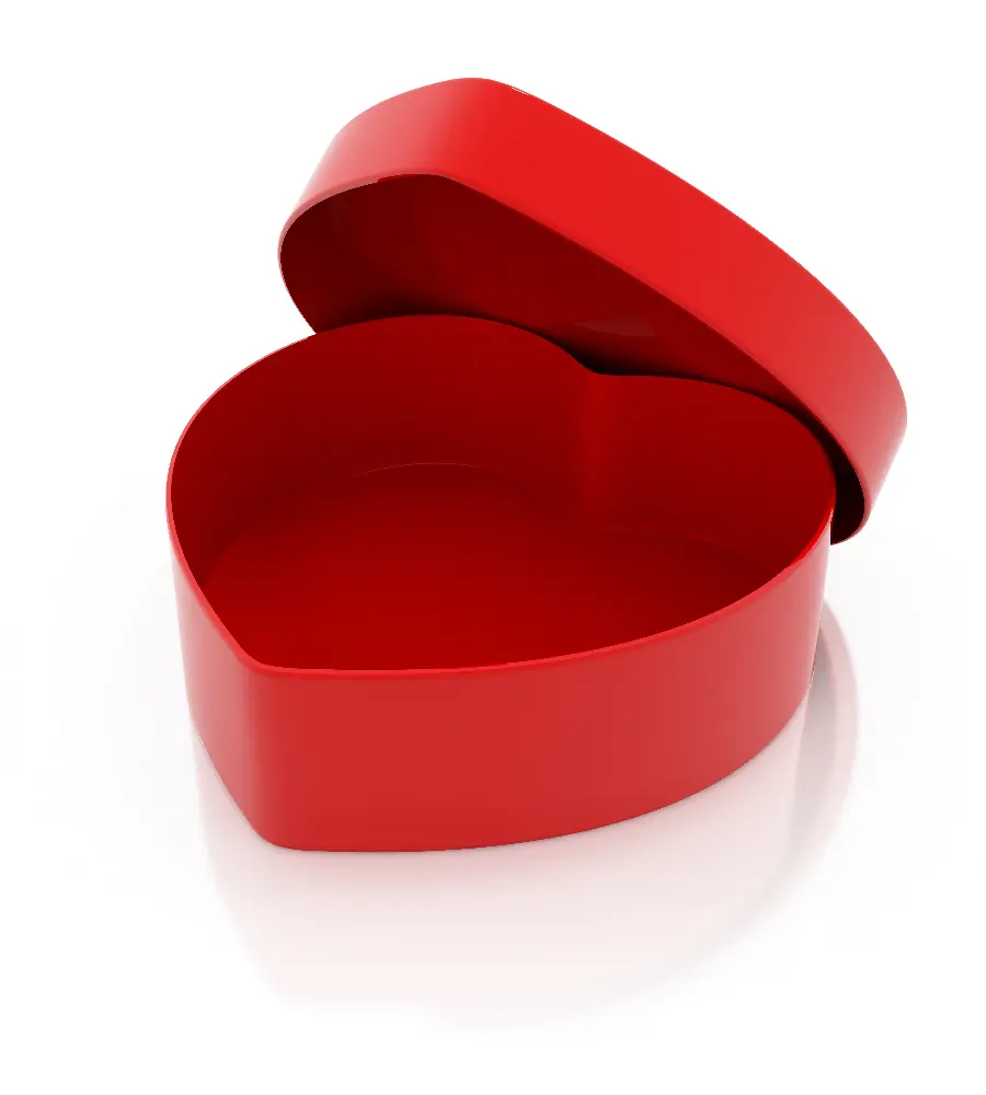 Very Beautiful Photo of Red Box for Printing Small Card on Valentine's Day Gift