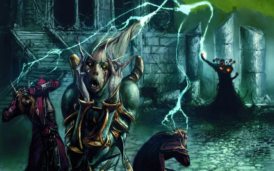 A terrifying wallpaper from the popular computer game of gamers