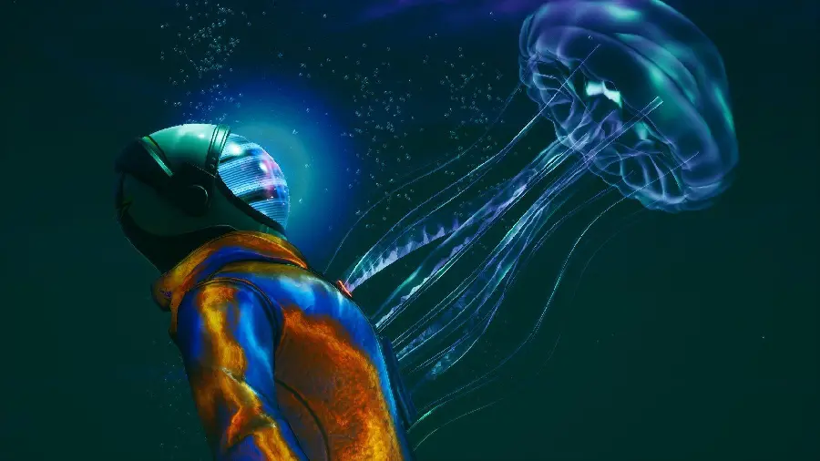 Download cool digital astronaut wallpaper for making science fiction movies