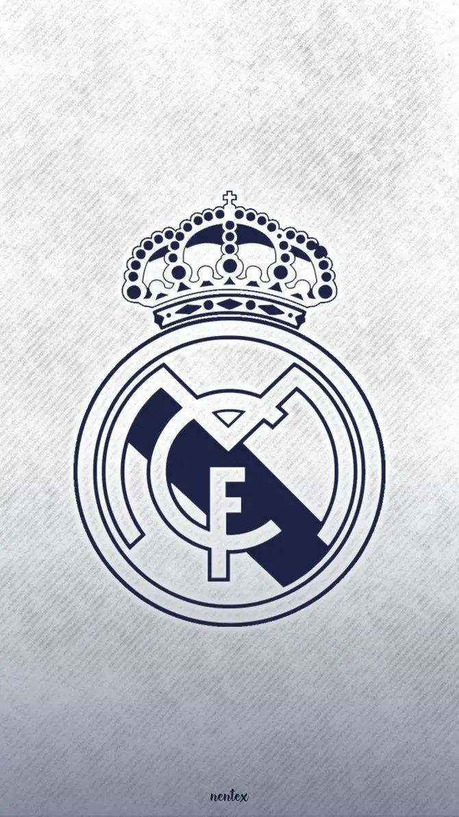 Download Real Madrid logo photo with precise and special design all black 