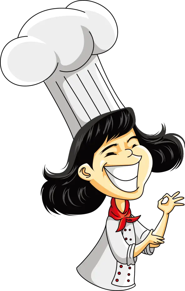 Female Chef Photo in PNG Format