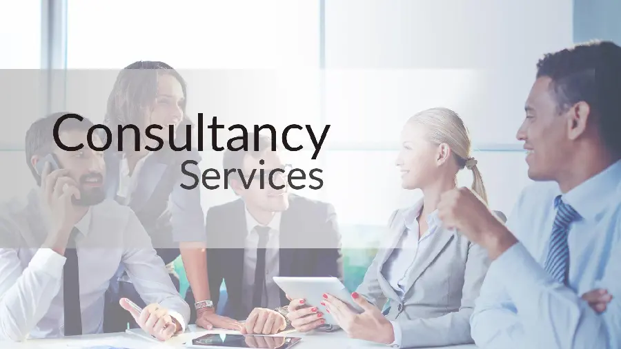 Stock photo of counseling with English text 