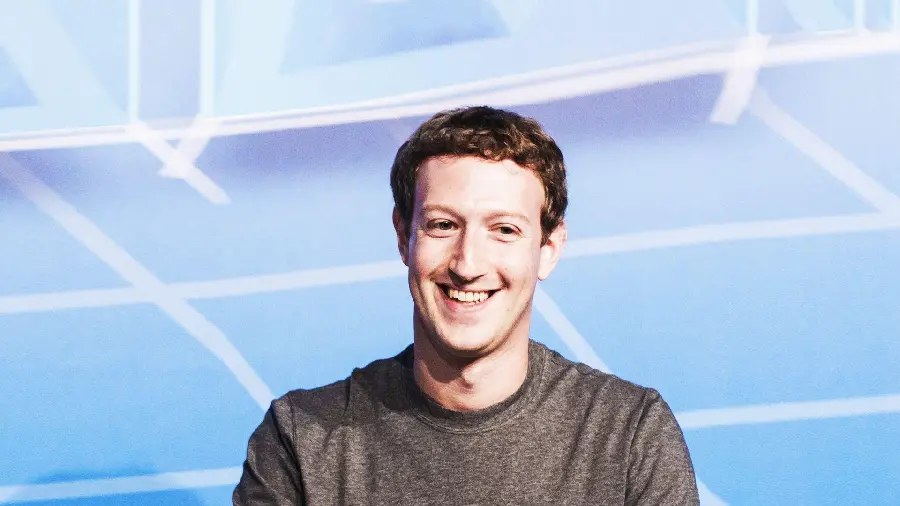 Mark Zuckerberg with a stylish and charming smile always 