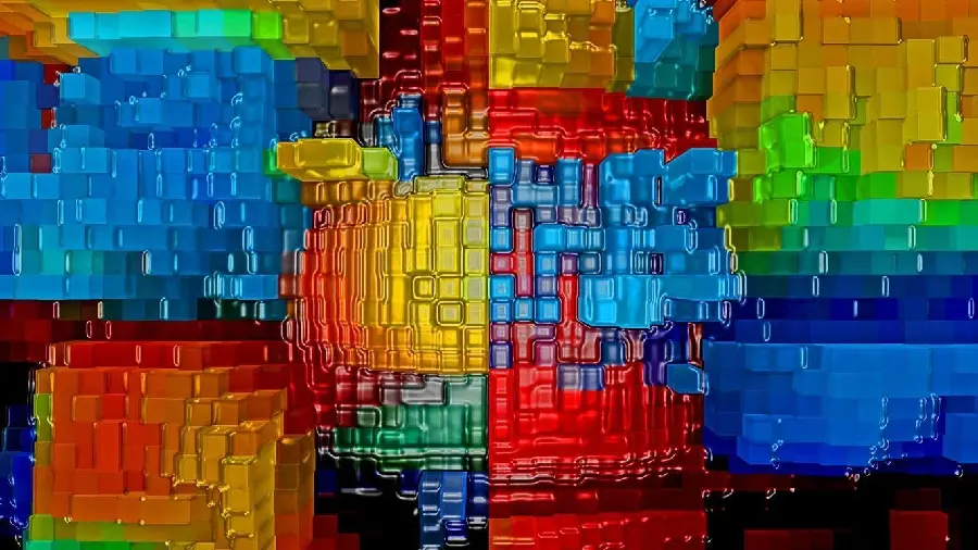 Happy and colorful profile photo in contemporary art style with high quality