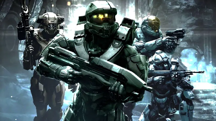 Background photo of the famous Master Chief from the world of video games