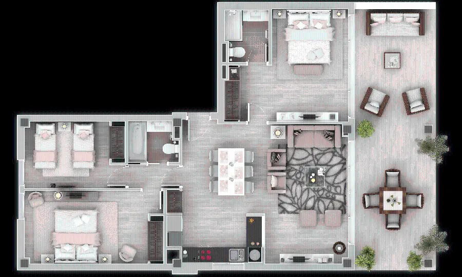 Design and architectural plan of a building suitable for architecture and engineering students