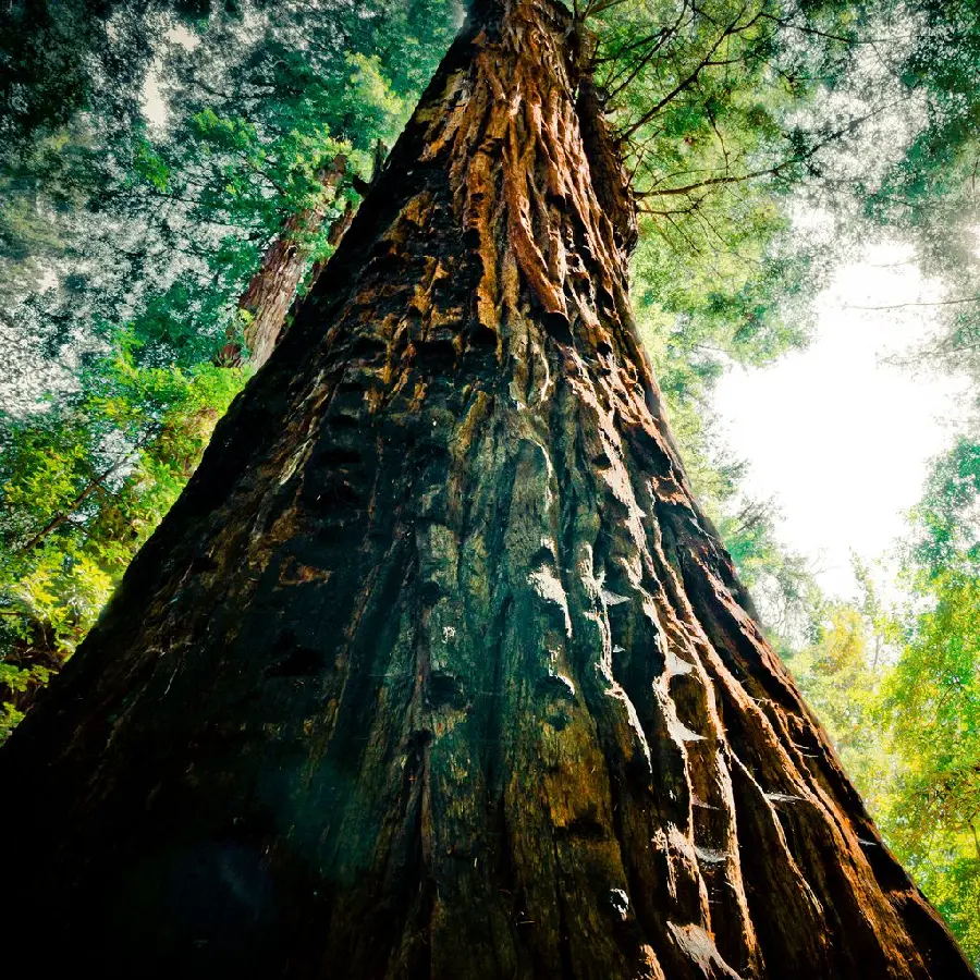 Image of a tall and sturdy sequoia tree or mammoth tree
