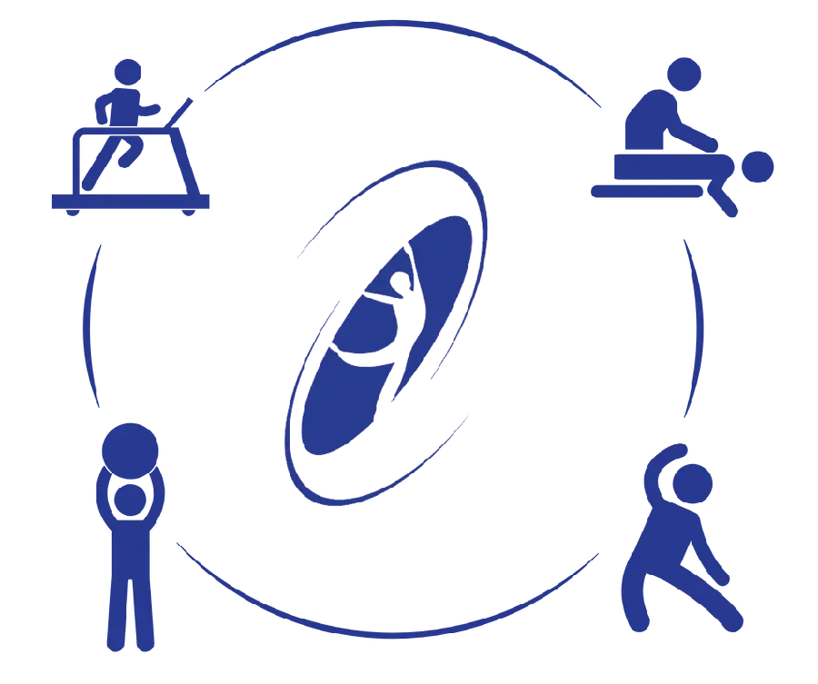 Image of physiotherapy movements, a physical therapy to improve body function