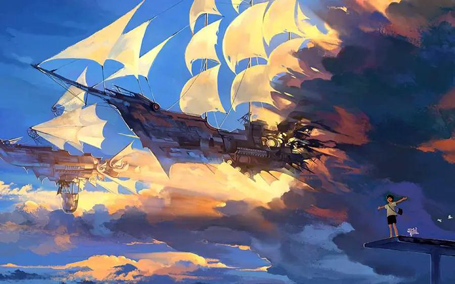 Super quality anime flying pictures with direct link