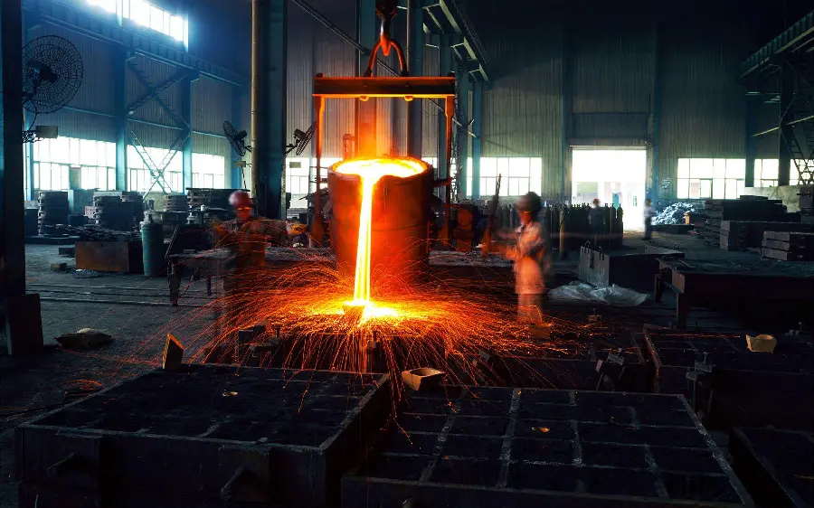 Photo taken from the engineering steel plant Metallurgy