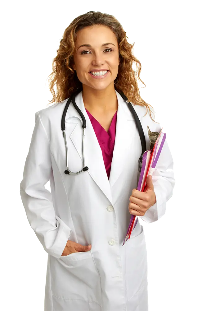 Real nurse image PNG cutout without free background 