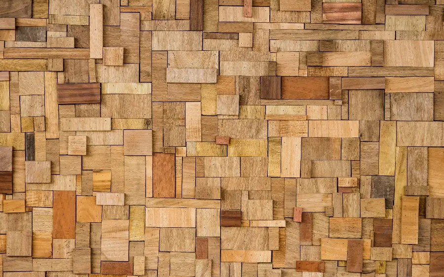 Stock image of square pieces Wood in Carpentry