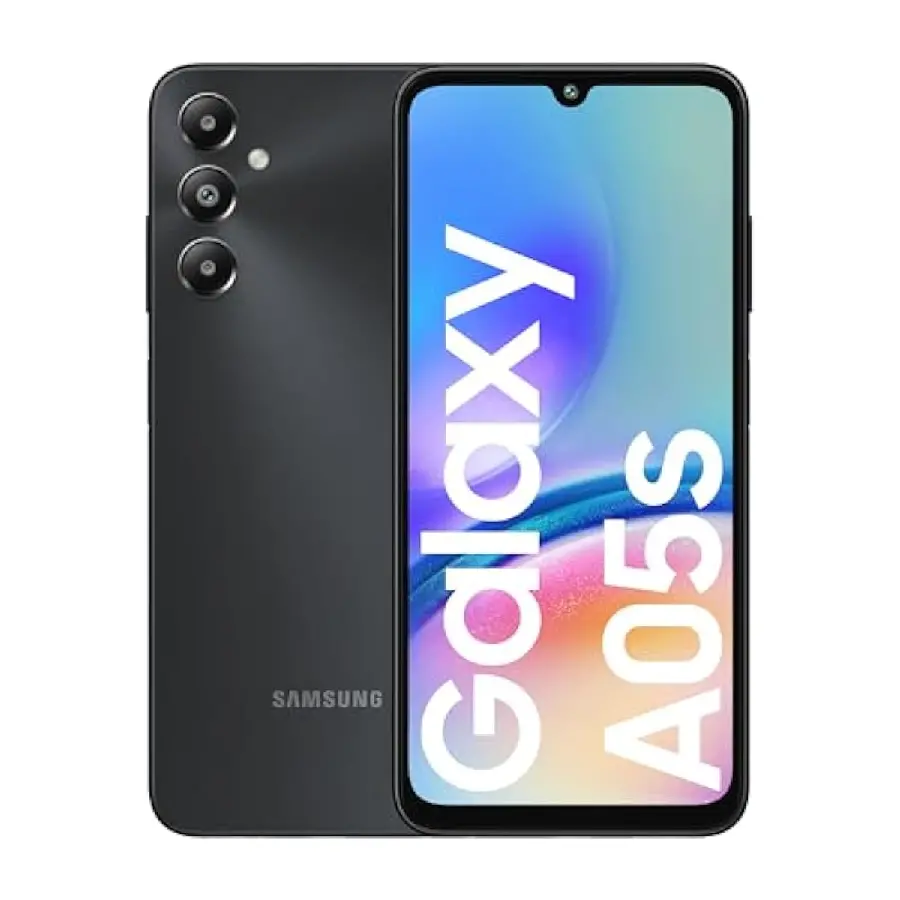 High quality stylish Samsung Galaxy A05s phone image in black color 