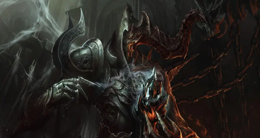 Download a scary stock with a dark theme from Diablo