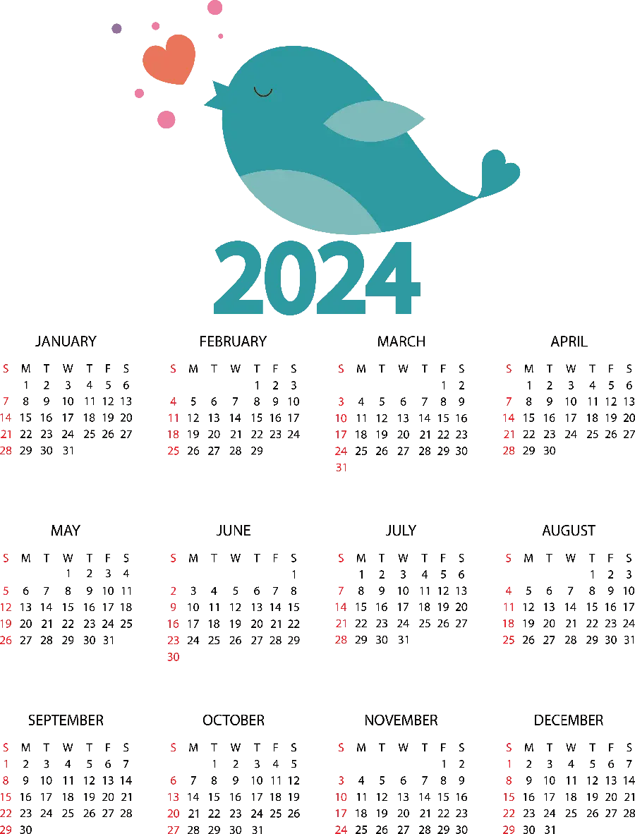 High-quality and free background images with a new calendar design 2024