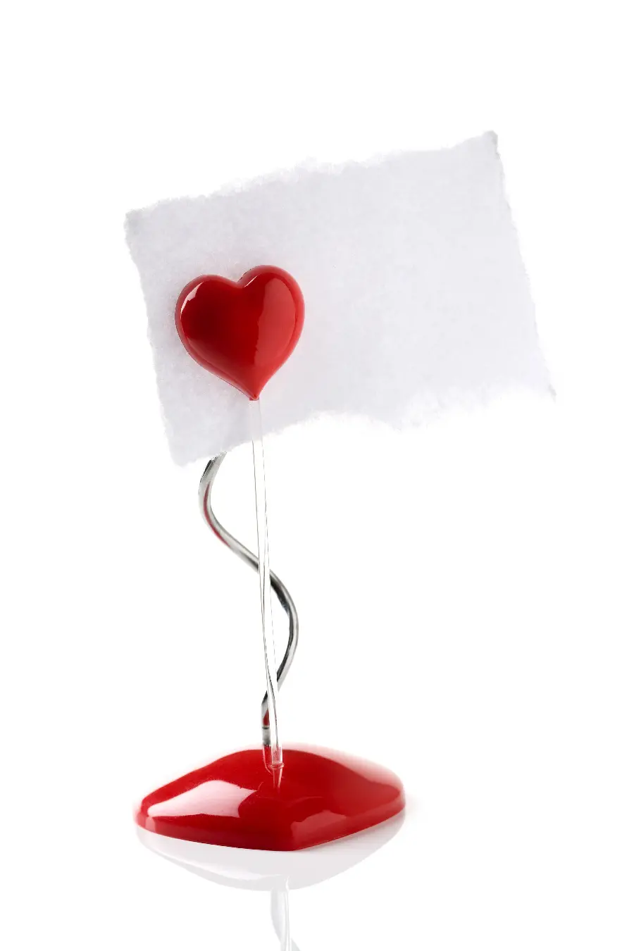 Valentine's Day Greeting Card Stock Photo with White Background 