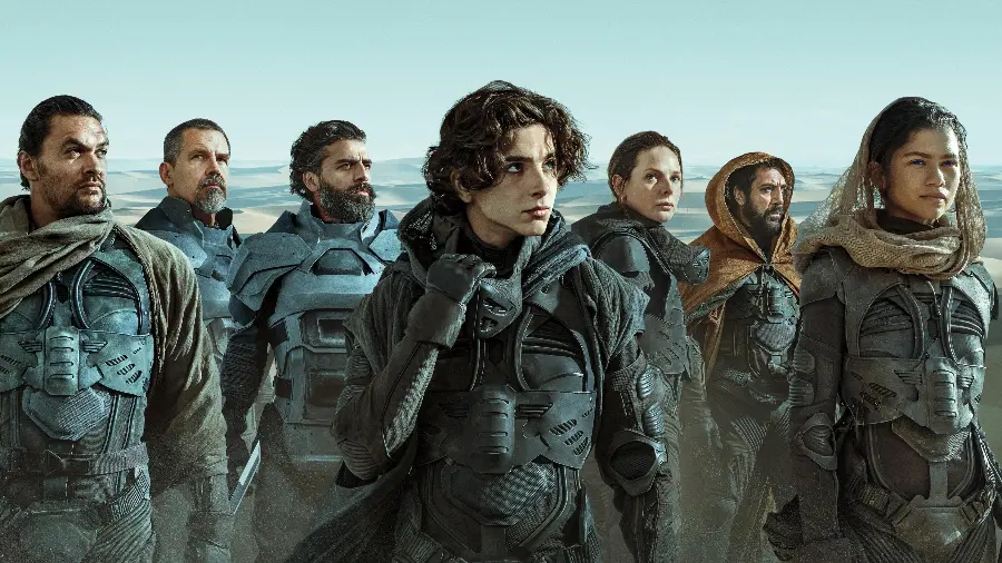 Wallpaper of Dune 2 characters in one frame