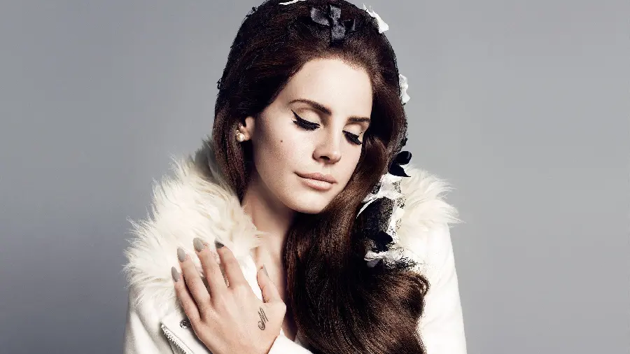 Attractive wallpaper with a special and luxurious style of Lana Del Rey