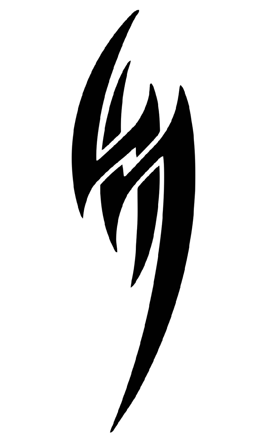 Jin Kazama Tattoo Stock Image