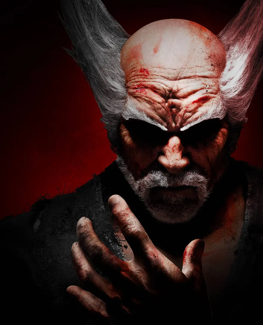 Wallpaper of Heihachi Mishima with amazing fight 