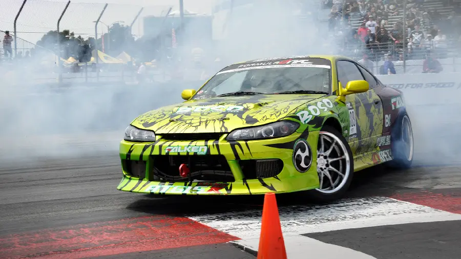 New and modern background of a cool racing car with horns