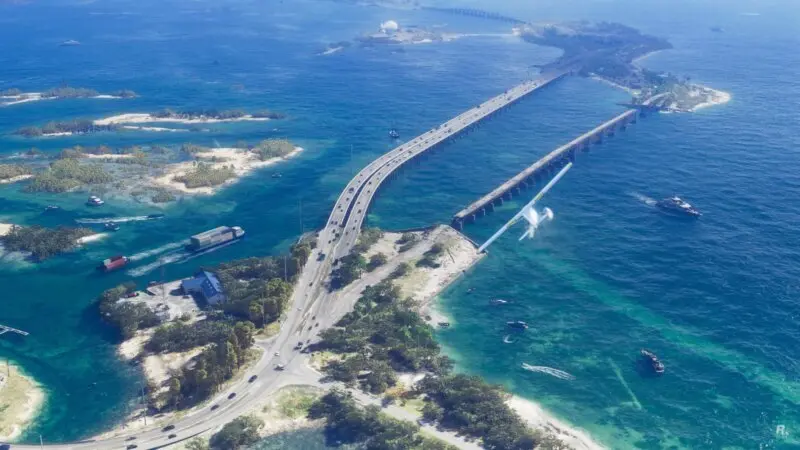 Photo of the sea in the game GTA 6 gta 6 for advertising graphics 