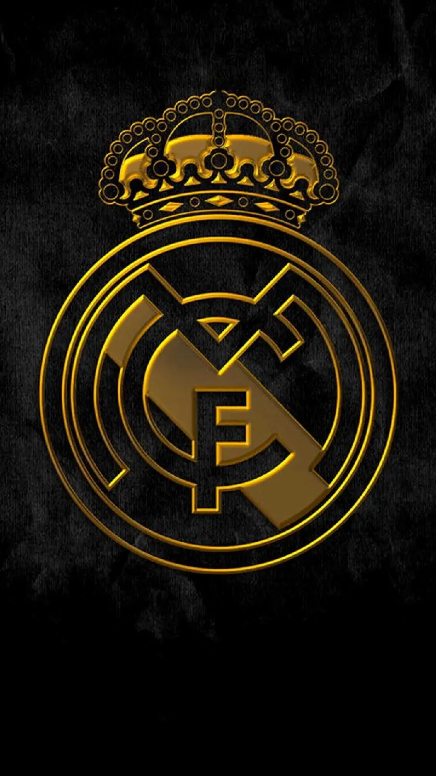 Download Real Madrid golden photo with black background for free 