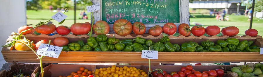 Stock photo of a market or fruit and vegetable shop with full HD quality 
