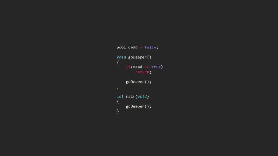Stock minimalist programming image for those who like simplicity