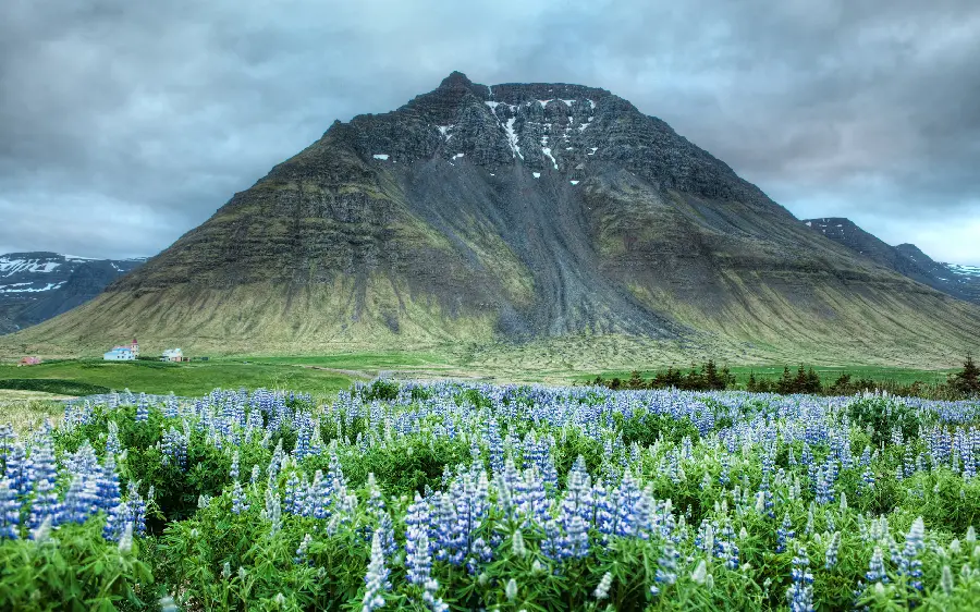 Download photo of the best natural tourist attraction of the amazing greenery of the mountain range 