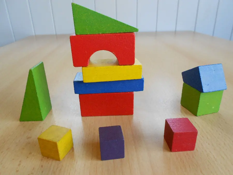 4k background photo of building block playhouse