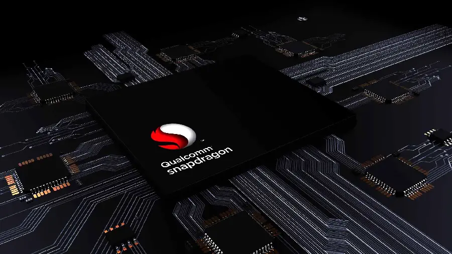 High-quality photo of the Snapdragon processor for mobile phones
