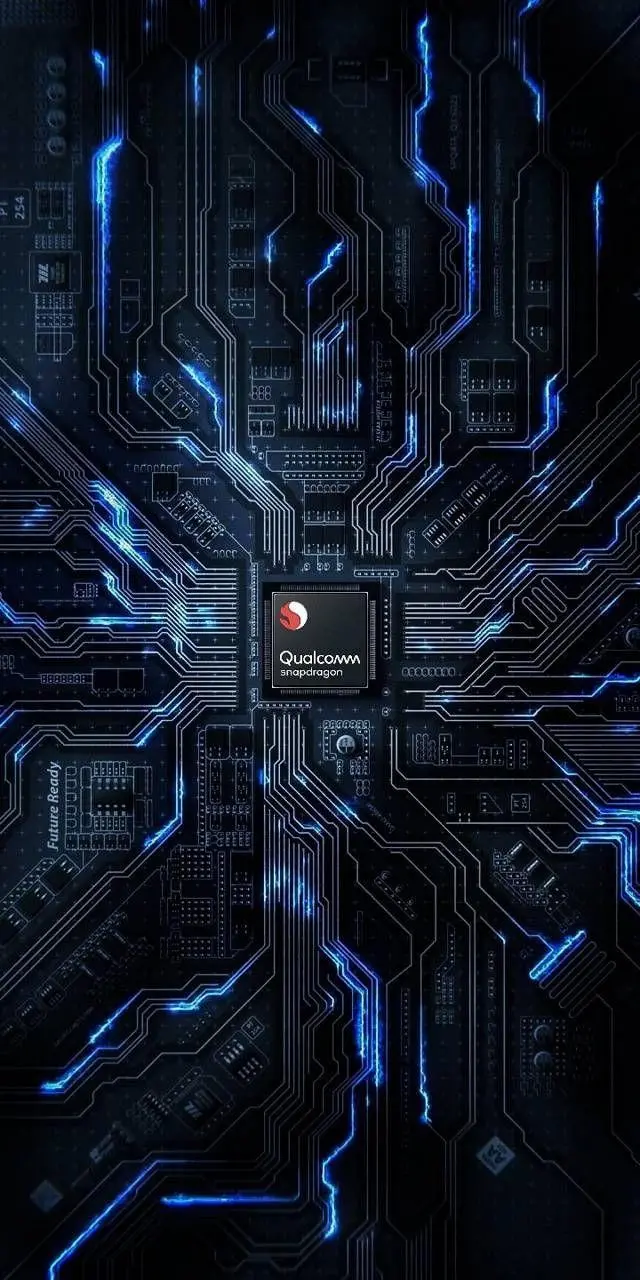 Vertical wallpaper of the efficient Snapdragon processor series